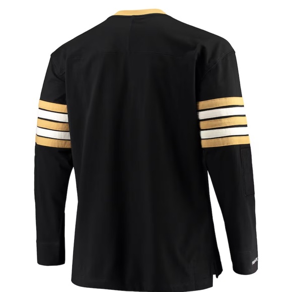 Mitchell & Ness Black New Orleans Saints NFL 100 Long Sleeve Men’s T-Shirt L - Picture 3 of 15